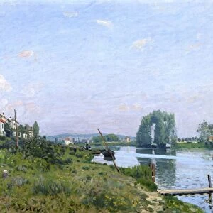 L Ile St Denis 1872: Alfred Sisley (1839-1899) French painter. Oil on canvas