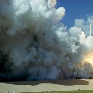 Launch of Space Shuttle Challenger, 1985. NASA photograph