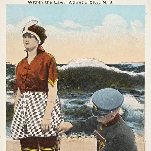 Within the Law, Atlantic City, N. J. Postcard. ca. 1910-1930, Within the Law, Atlantic City, N. J. Postcard