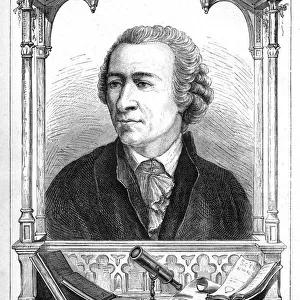 Leonhard Euler (1707-1783). Swiss mathematician. Engraving published Paris 1874