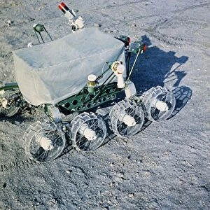 Lunokhod 1, wheels and chassis unit of the soviet moon rover being tested for the luna 17 mission, ussr, 1970