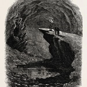 Mammoth Cave, Kentucky, United States of America, Us, Usa, 1870S Engraving