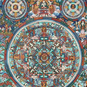 Mandala on a Tibetan thangka