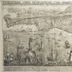 Map of Naples by Alessandro Baratta, 1629, print