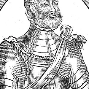 A Martialist. Wodcut from George Whetstone Honourable Reputation of a Soldier (1585)