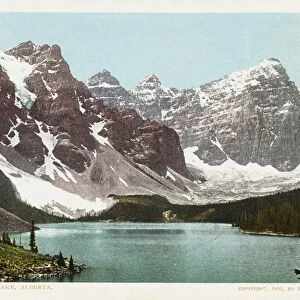 Moraine Lake, Alberta Postcard. 1903, Moraine Lake, Alberta Postcard