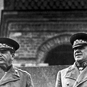 Moscow, 1945: field marshal zhukov and stalin