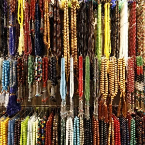 Muslim prayer beads ( tesbih ) in different patterns and colors