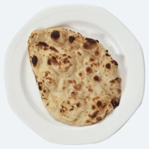Naan bread, above view