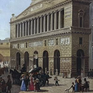 Naples, San Carlo Theatre, by Gennaro D Aloisio, Oil on canvas