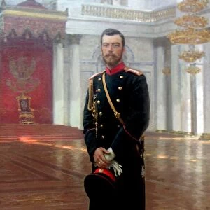 Nicholas II (1868-1918) Tsar of Russia 1894-1917, 1896. Oil on canvas. Ilya Repin