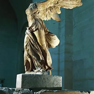 The Nike or Victory of Samothrace, marble