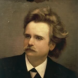 Norway, Portrait of Edvard Hagerup Grieg (1843-1907), Norwegian composer