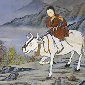 The ten Ox Herding Pictures of Zen Buddhism represent the stages of enlightement