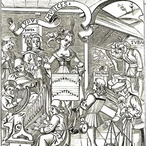 The Personification of Music from Gregor Reisch Margarita Philosophica, Strassbourg, 1508