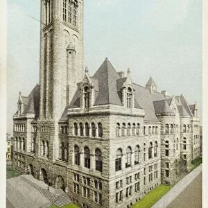 Postcard of Court House in Pittsburgh. ca. 1903, Postcard of Court House in Pittsburgh