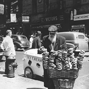 A Pretzel Vendor In New York