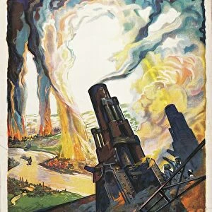 Propaganda poster from World War I by Egon Tschirch (1889-1948), Berlin, 1918