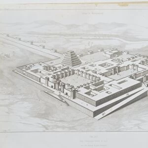 Reconstruction of Palace of Sargon II, by Place Victor and Felix Thomas, Nineveh and Assyria