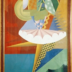 Rotation of a Dancer Girl with Parrots, 1917-18, oil on canvas