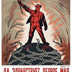 Russia / USSR: Long Live the First of May!, Soviet propaganda poster celebrating May Day, c. 1920