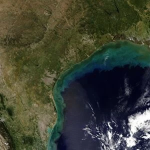 Satellite view of the Gulf Coast, USA - Tamaulipas, Mexico, to New Orleans, Louisiana