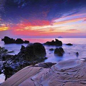Scenic shot of North Coast of Taiwan in Wanli District