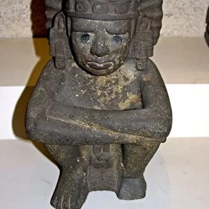 seated figure of Xiuhtecuhtli the Aztec goddess of Fire. AD 1325-1521 From Mexico