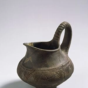 Small pitcher with geometric decorations, from Mati, Albania