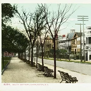 South Battery, Charleston, S. C. Postcard. 1904, South Battery, Charleston, S. C. Postcard