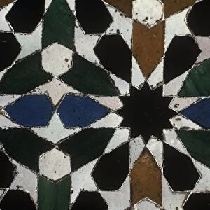 Spain, Andalusia, Granada, Alhambra, Detail, azulejo