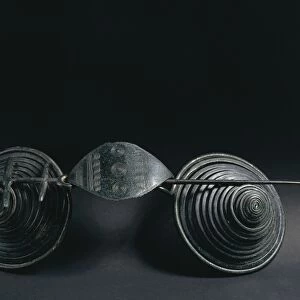 Spiral-shaped bronze fibula, from Swidnica