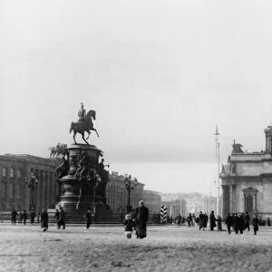 St, isaac square and st, isaacs cathedral, st, petersburg, russia, 1911-1914