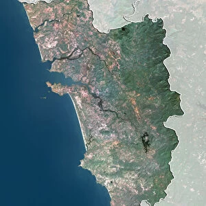 State of Goa, India, True Colour Satellite Image