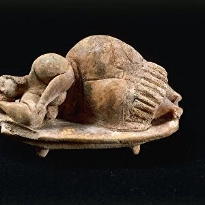 Terracotta statuette known as the Sleeping Lady, from Hal Saflieni Hypogeum