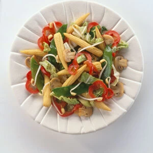 Thai-style Stir-fry Vegetables on plate