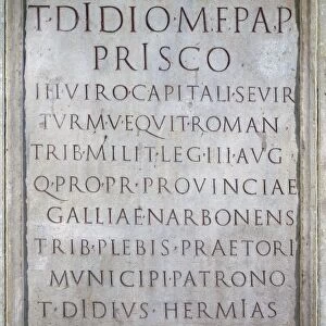Tombstone of Tito Didio Prisco
