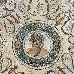 Tunisia, Thysdrus (El Djem), House of the Dionysian Procession, Mosaic depicting Genius of the Year, Saturn