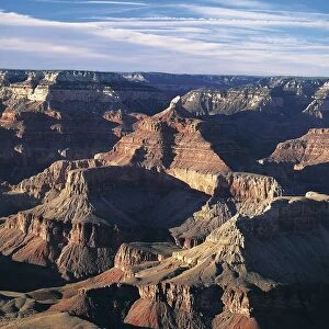 USA, Arizona, Grand Canyon National Park, (UNESCO World Heritage List, 1979). South Rim of Grand Canyon, Mother Point, Sunrise