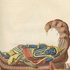 Vichenou lying on the snake Achys?©chen