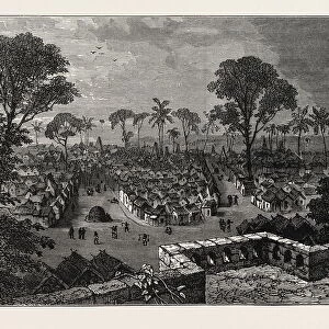 VIEW OF COOMASSIE, THE CAPITAL OF ASHANTI. Ashanti Empire, a pre-colonial West African