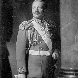 Wilhelm II (1859-1941) Emperor of Germany 1888-1918. Three-quarter length image of Wilhelm