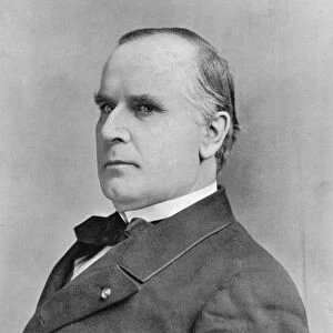 William McKinley (1843-1901) 25th president of USA from 1896. Shot by anarchist Leon