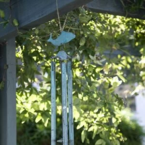 Wind Chime hanging, close-up