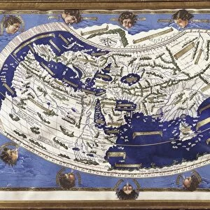 World map according to Ptolemys views, copy created by Henricus Martellus Germanius