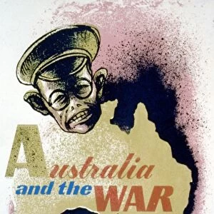 World War II 1939-1945: Australian propaganda poster c1941-1943 emphasising the Japanese threat