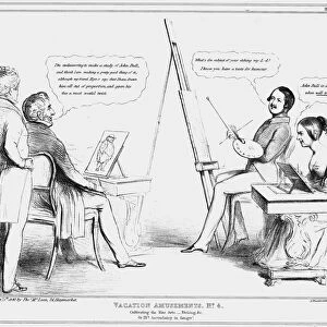 A young Queen Victoria and Prince Albert join the Duke of Wellington for some holiday sketching