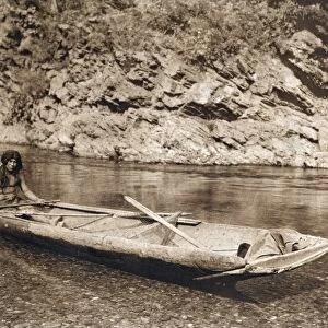A Yurok In His Dugout Canoe