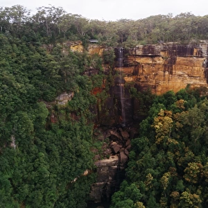 Aerial view of Fitzroy Falls, New South Wales, Australia