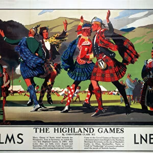 The Highland Games, LMS and LNER poster, c 1930s